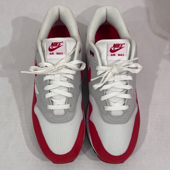 Nike Air Max 1 Anniversary White University Red (908375-103) - Picture 3 of 8